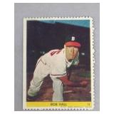 1949 Eureka Stamps Bob Hall ROOKIE CARD  Boston