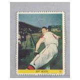 1949 Eureka Stamps Jeff Heath  Boston Milwaukee