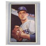 1953 Bowman Color #12 Carl Erskine  Brooklyn