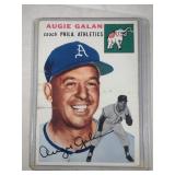 1954 Topps #233 Augie Galan-Philadelphia Athletics