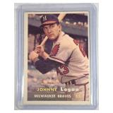 1957 Topps #5 Johnny Logan  Milwaukee Braves John