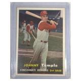 1957 Topps #9 Johnny Temple  Cincinnati Reds-John