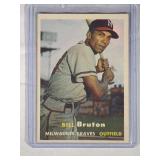 1957 Topps #48 Bill Bruton Milwaukee Braves Billy