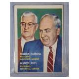 1957 Topps #100 Harridge and Giles  AL and NL