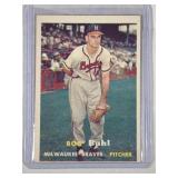 1957 Topps #127 Bob Buhl  Milwaukee Braves Robert