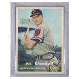 1957 Topps #133 Del Crandall - Milwaukee Braves