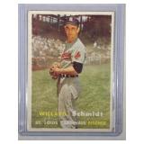 1957 Topps #206 Willard Schmidt  St. Louis