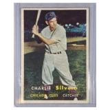 1957 Topps #255 Charlie Silvera  Chicago Cubs