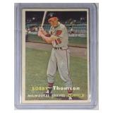 1957 Topps #262 Bobby ThomsonMilwaukee Braves New