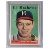 1958 Topps #440 Ed Mathews Milwaukee Braves Eddie