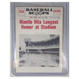 1961 Nu-Card Scoops #450 Mickey Mantle Hits