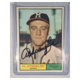 AUTOGRAPHED 1961 Topps #73 Al Spangler  Milwaukee