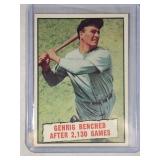 1961 Topps #405 Lou Gehrig 2130 Games Baseball