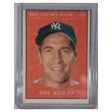 1961 Topps #471 Phil Rizzuto MVP 1950  last New