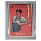 1961 Topps #479 Nellie Fox MVP 1959 Chicago White