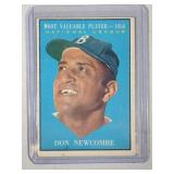 1961 Topps #483 Don Newcombe MVP 1956  Brooklyn