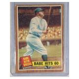 1962 Topps Babe Ruth #139  Babe Hits 60 Home Runs