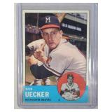 1963 Topps #129 Bob Uecker  Milwaukee Braves