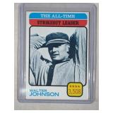 1973 Topps #478 Walter Johnson All-Time Strikeout