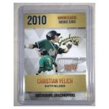 2010 GOLD Christian Yelich Rookie Phenoms ROOKIE