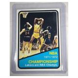 1972-73 Topps Wilt Chamberlain Playoffs  Los