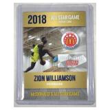 2018 Zion Williamson GOLD ROOKIE CARD Phenoms