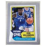 2018 Future Stars Zion Williamson ROOKIE CARD 