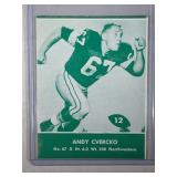 1961 Lake to Lake #12 Andy Cverko ROOKIE CARD -