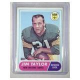 1968 Topps Jim Taylor last card Green Bay Packers