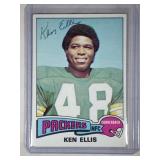 AUTOGRAPHED 1975 Topps Ken EllisGreen Bay Packers