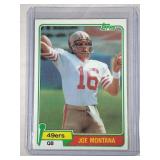 1981 Topps Joe Montana ROOKIE CARD  San Francisco