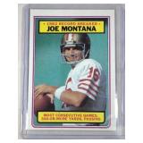 1983 Topps Joe Montana Record Breaker  San