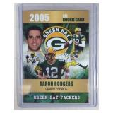 RARE 2005 GOLD Rookie Phenoms Aaron Rodgers ROOKIE