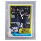 2015 Future Stars Patrick Mahomes ROOKIE CARD 