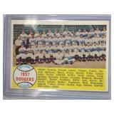 1958 Topps #71 Los Angeles Dodgers Team Card 