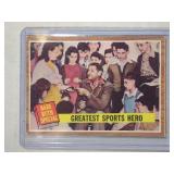 1962 Topps Babe Ruth #143The Greatest Sports Hero