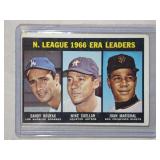 1967 Topps #234 Sandy Koufax Juan Marichal -NL ERA