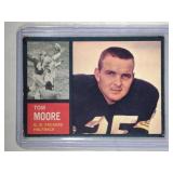 1962 Topps Tom Moore SINGLE PRINT  Green Bay