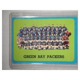 1963 Topps Green Bay Packers TEAM CARD Bart Starr