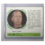 RARE 1968 American Oil Bart Starr AMOCO INSERT 