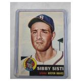 1953 Topps #124 Sibby Sisti  Milwaukee Braves