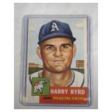1953 Topps #131 Harry Byrd ROOKIE CARD - Phila
