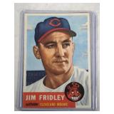 1953 Topps #187 Jim Fridley - Cleveland Indians