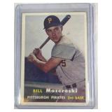 1957 Topps #24 Bill Mazeroski ROOKIE CARD 