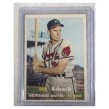 1957 Topps #117 Joe Adcock - Milwaukee Braves