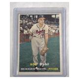 1957 Topps #127 Bob Buhl - Milwaukee Braves