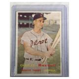 1957 Topps #205 Charley Maxwell  Detroit Tigers