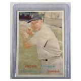 1957 Topps #220 Jackie Jensen  Boston Red Sox New