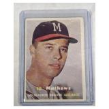 1957 Topps #250 Ed Mathews Milwaukee Braves Eddie