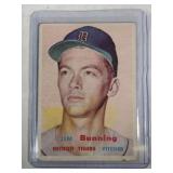 1957 Topps TOUGH #338 Jim Bunning ROOKIE CARD 